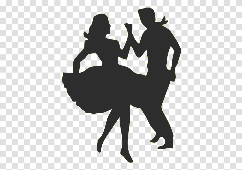 Ballroom Dance Swing Social Dance Country Western Dance Silhouette Square Dance, Statue, Sculpture Transparent Png