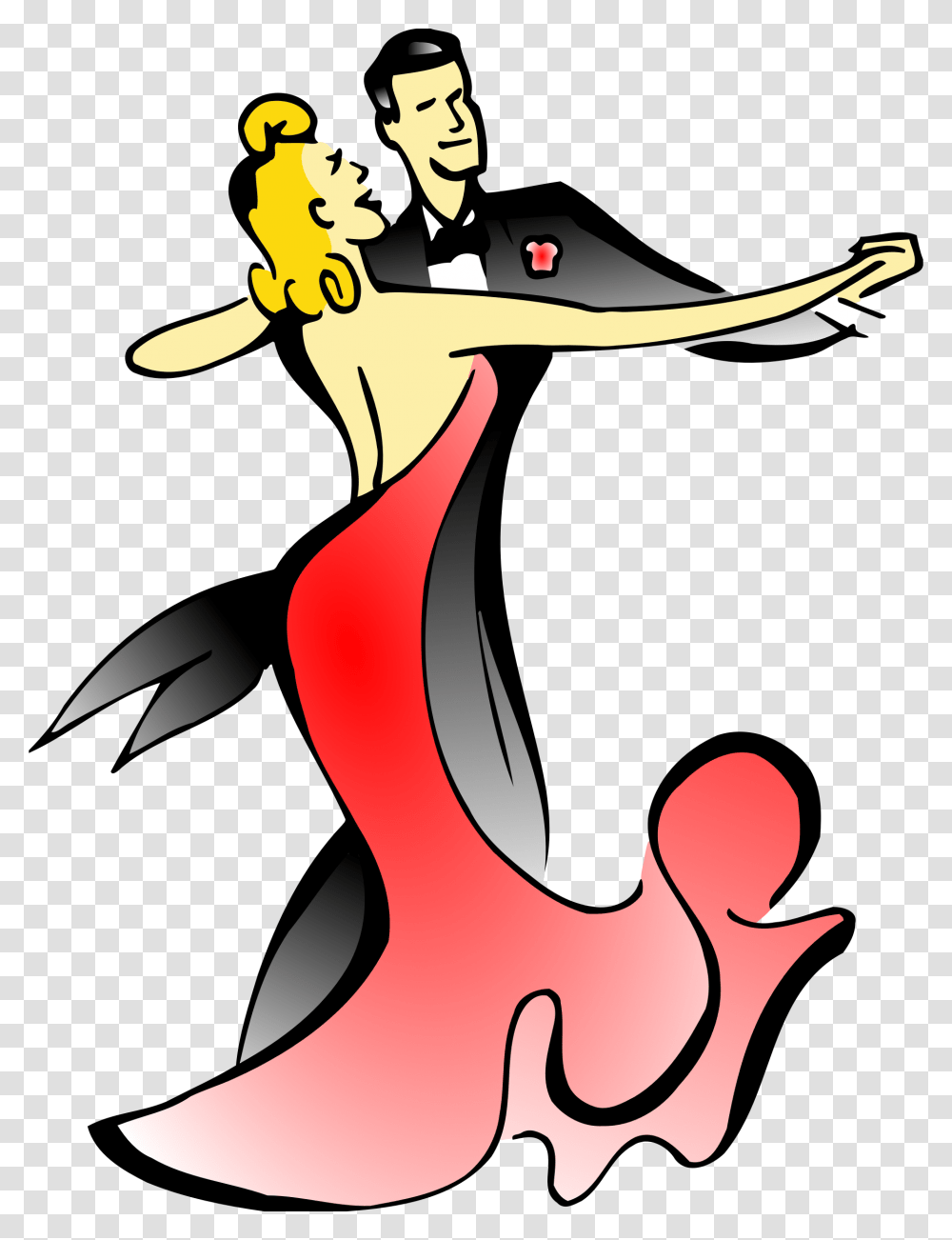 Ballroom Dancers Vector Clipart Image, Flame, Fire, Leisure Activities, Dance Pose Transparent Png
