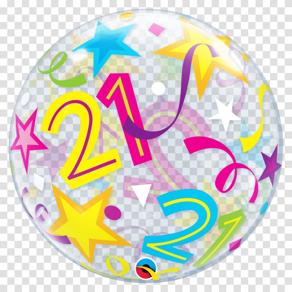 Balo Bubbles 21 Anos Bales De Aniversrio 21 Anos, Sphere, Ball, Bowling Transparent Png