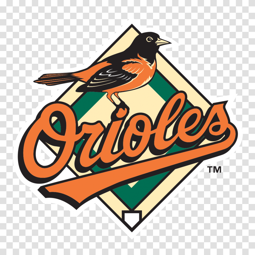 Baltimore Orioles Bird Logo, Animal, Word, Advertisement Transparent Png