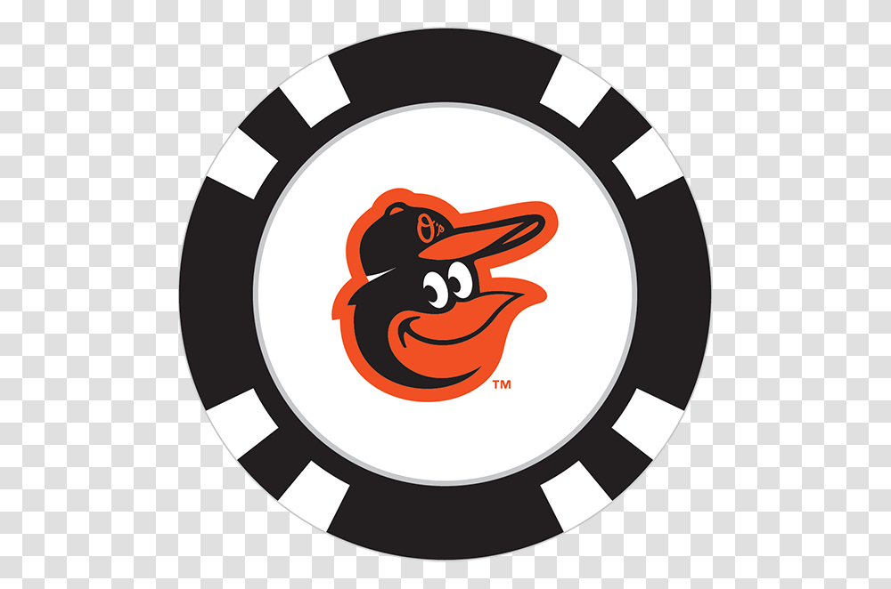Baltimore Orioles Poker Chip Ball Marker, Game, Logo, Trademark Transparent Png
