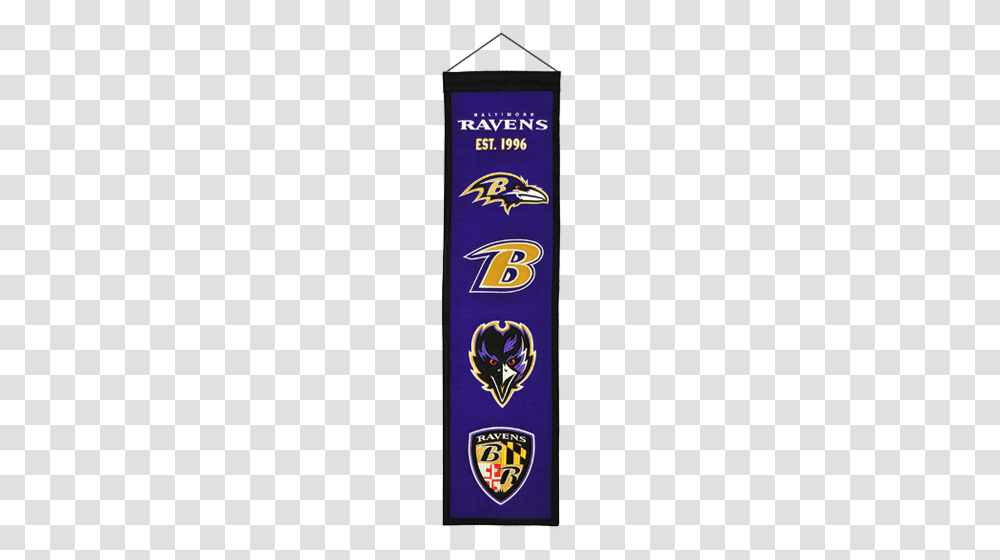 Baltimore Ravens Logo Evolution Heritage Banner, Sash, Incense Transparent Png