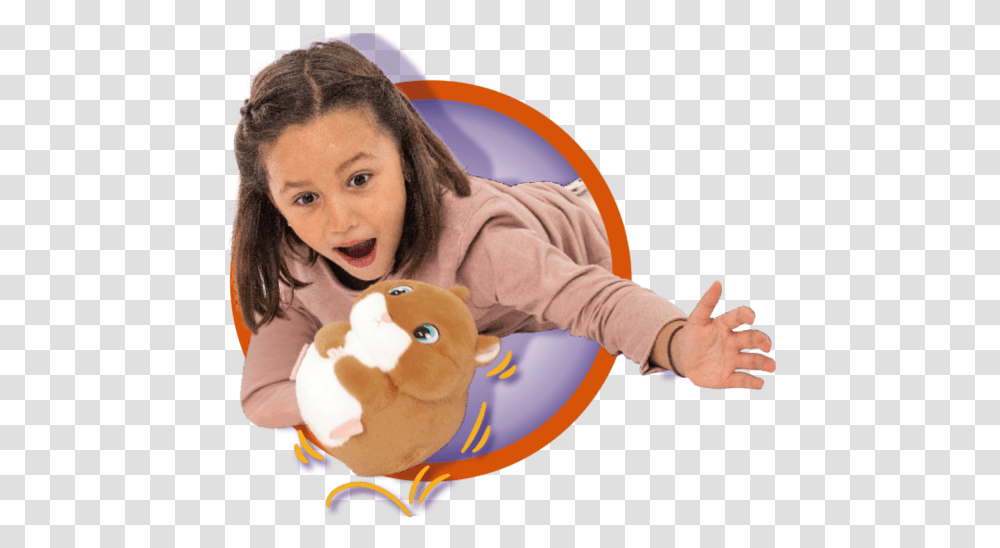 Bam Bam Hamster, Person, Plush, Toy, Girl Transparent Png