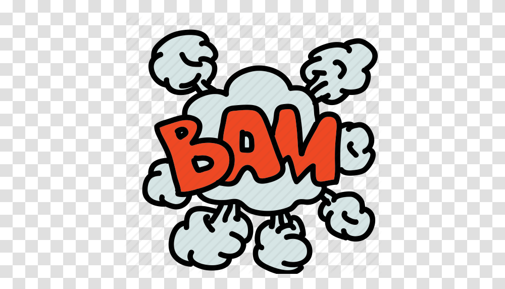 Bam Banners Cartoon Cloud Comic Labels Smoke Icon, Poster, Advertisement, Alphabet Transparent Png