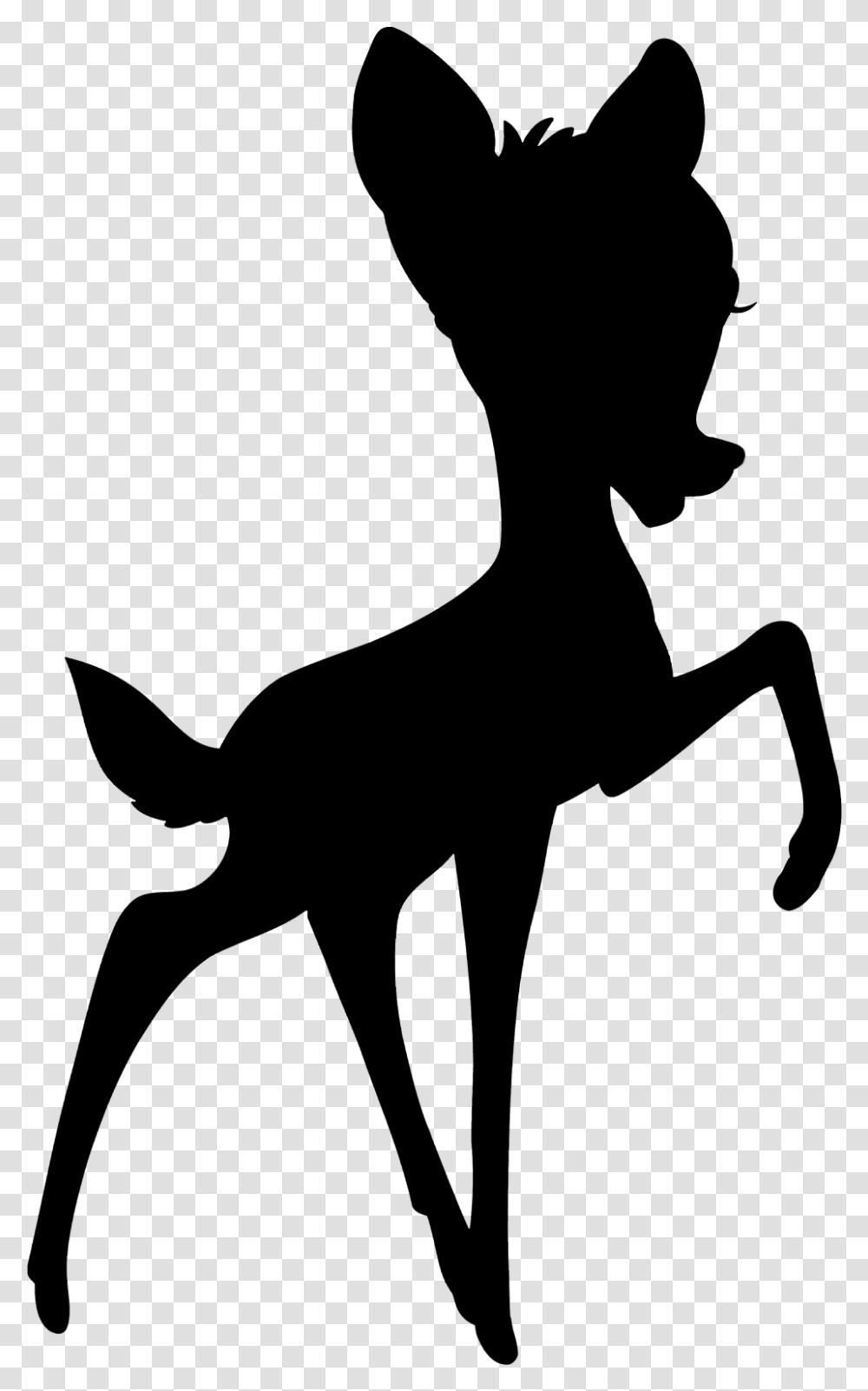 Bambi Silhouette The Walt Disney Company Faline Art Redbubble Sticker Bambi, Gray Transparent Png