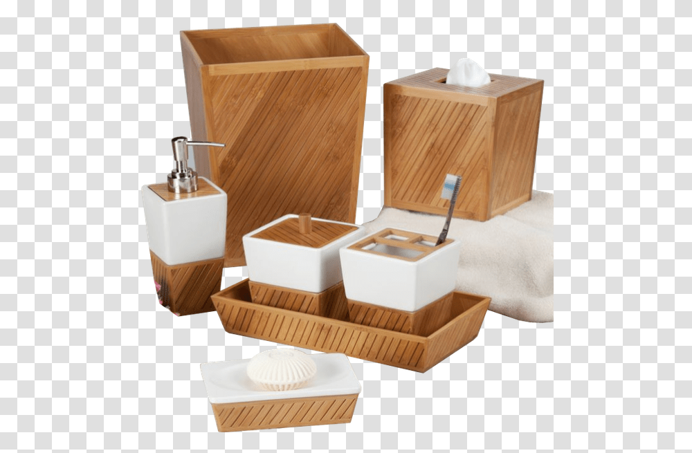 Bamboo Bathroom Accessories, Wood, Hardwood, Bottle, Plywood Transparent Png