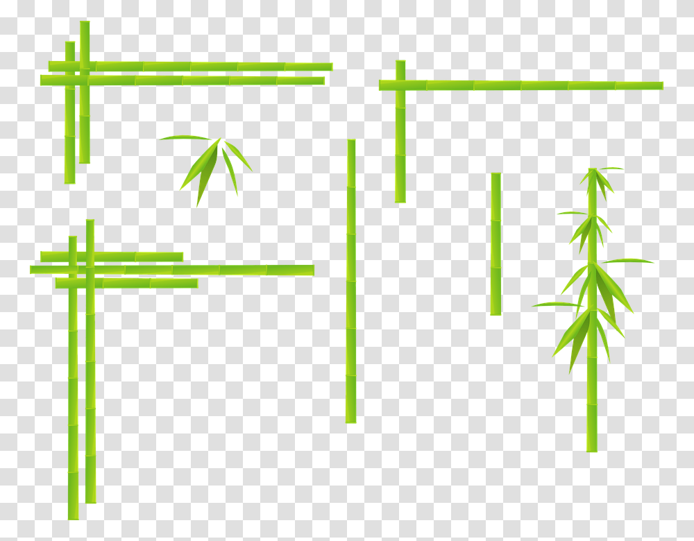 Bamboo Corner Design, Plant, Green, Plot Transparent Png