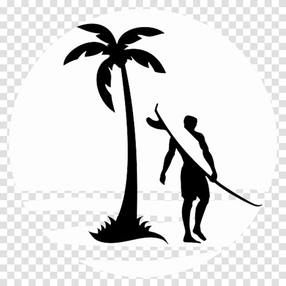 Bamboo Forest Logo Palm Tree Silhouette Clip Art Clip Art Palm Tree Silhouette, Person, Human, Stencil, Tarmac Transparent Png