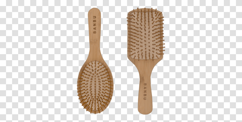 Bamboo Hair Brush Brush, Tool, Cutlery, Spoon, Toothbrush Transparent Png