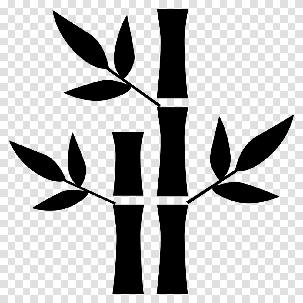 Bamboo Icon Free Download, Stencil, Plant Transparent Png