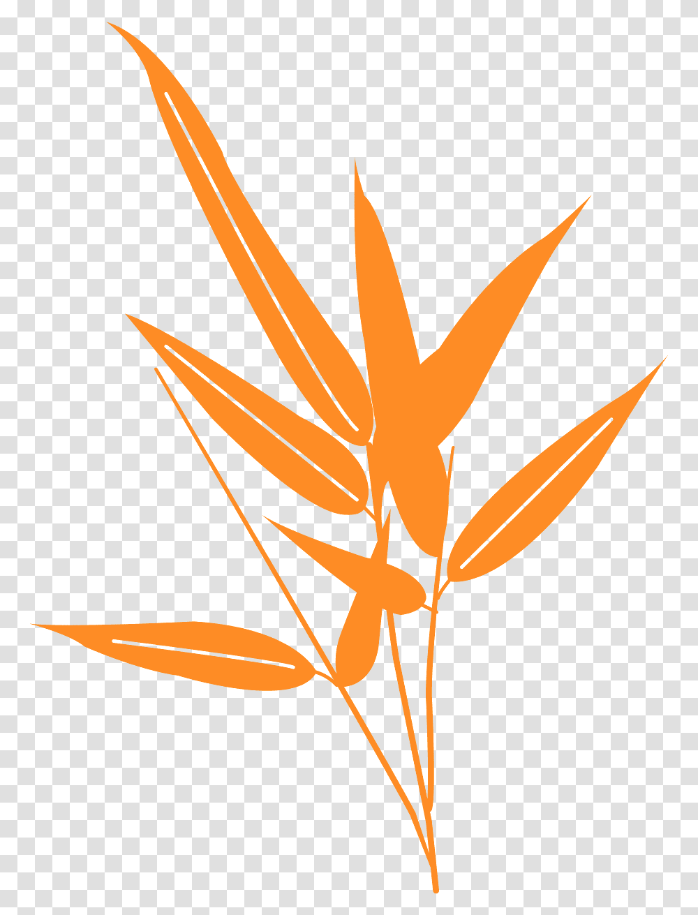 Bamboo Leaves Clipart, Leaf, Plant, Tree Transparent Png