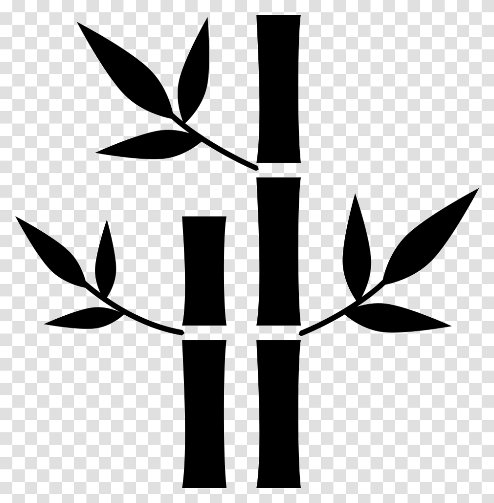 Bamboo, Nature, Stencil, Plant, Silhouette Transparent Png