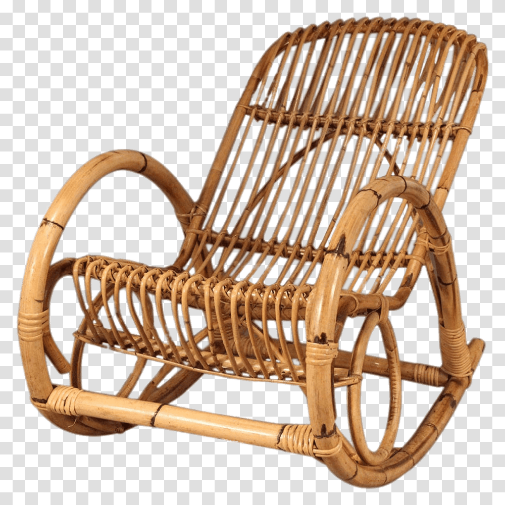 Bamboo Rocking Chair Rocking Chair, Furniture Transparent Png