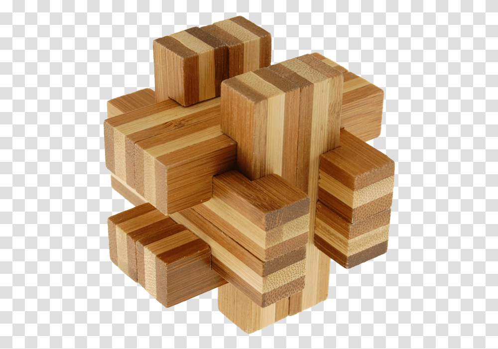Bamboo Wood Puzzle Bamboo Puzzle Cross Roads, Lumber, Tabletop, Furniture, Plywood Transparent Png