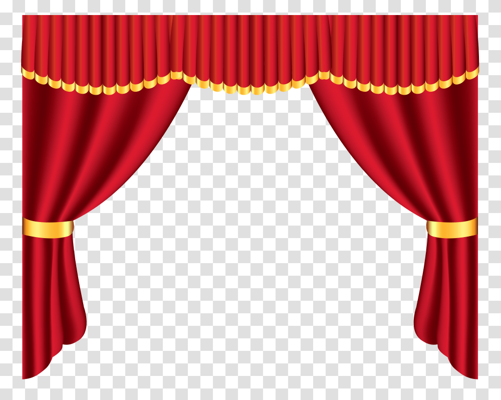 Bampf Curtainly Curtains Red Curtains, Stage, Shower Curtain, Velvet Transparent Png
