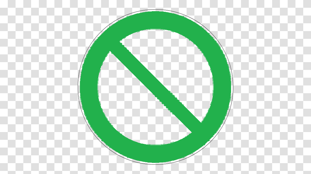 Ban Green Sign, Logo, Trademark Transparent Png