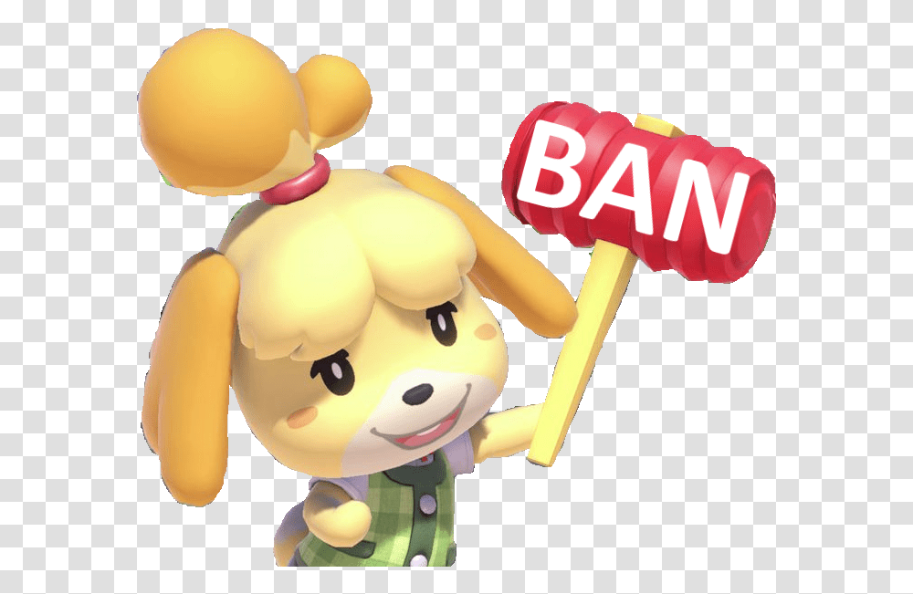 Ban Hammer Isabelle Animal Crossing, Toy, Figurine, Outdoors, Sweets Transparent Png