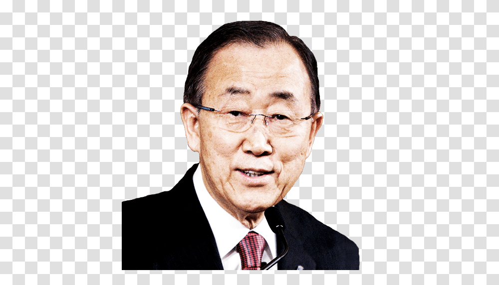 Ban Ki Moon, Person, Tie, Accessories, Face Transparent Png