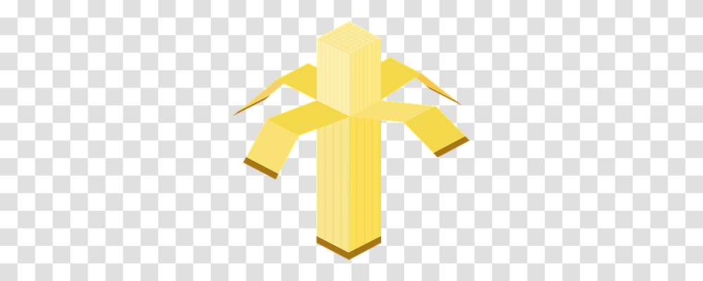 Banana Food, Cross, Gold Transparent Png