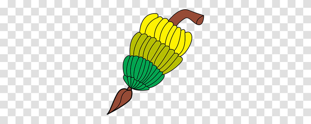 Banana Food, Plant, Fruit, Honey Bee Transparent Png