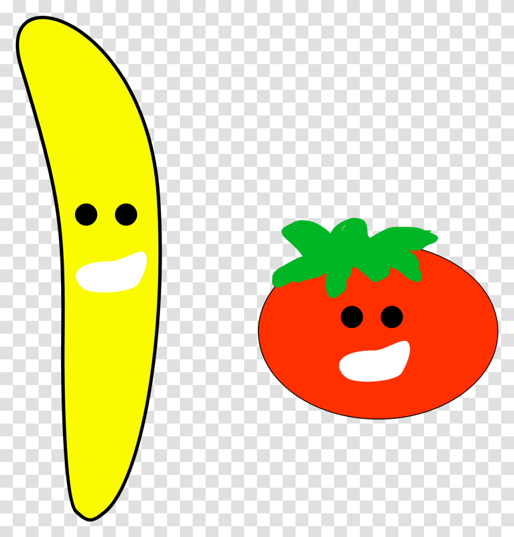 Banana And Tomato Icons, Plant, Fruit, Food, Vegetable Transparent Png