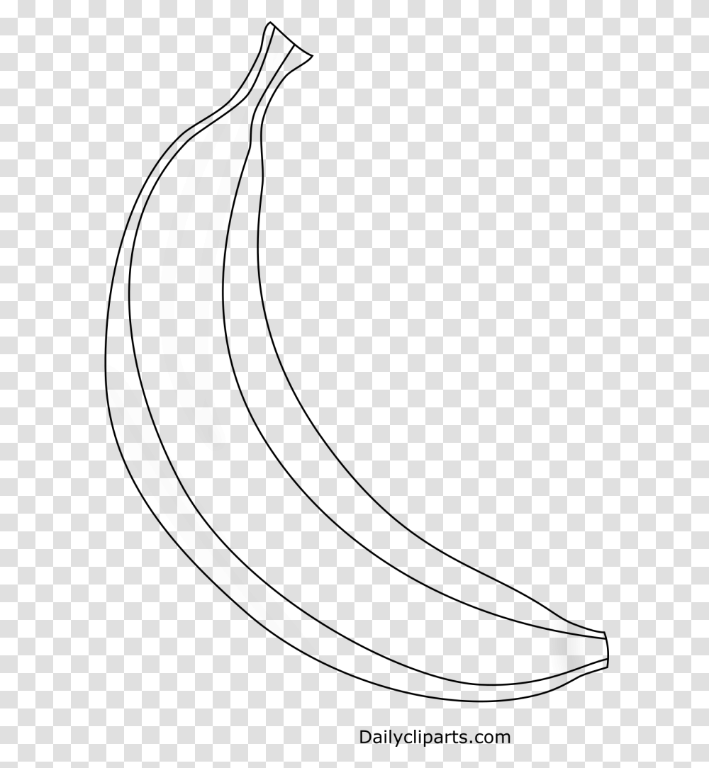Banana Black White Clipart Icon Image Banana Clipart Black And White, Gray, World Of Warcraft Transparent Png