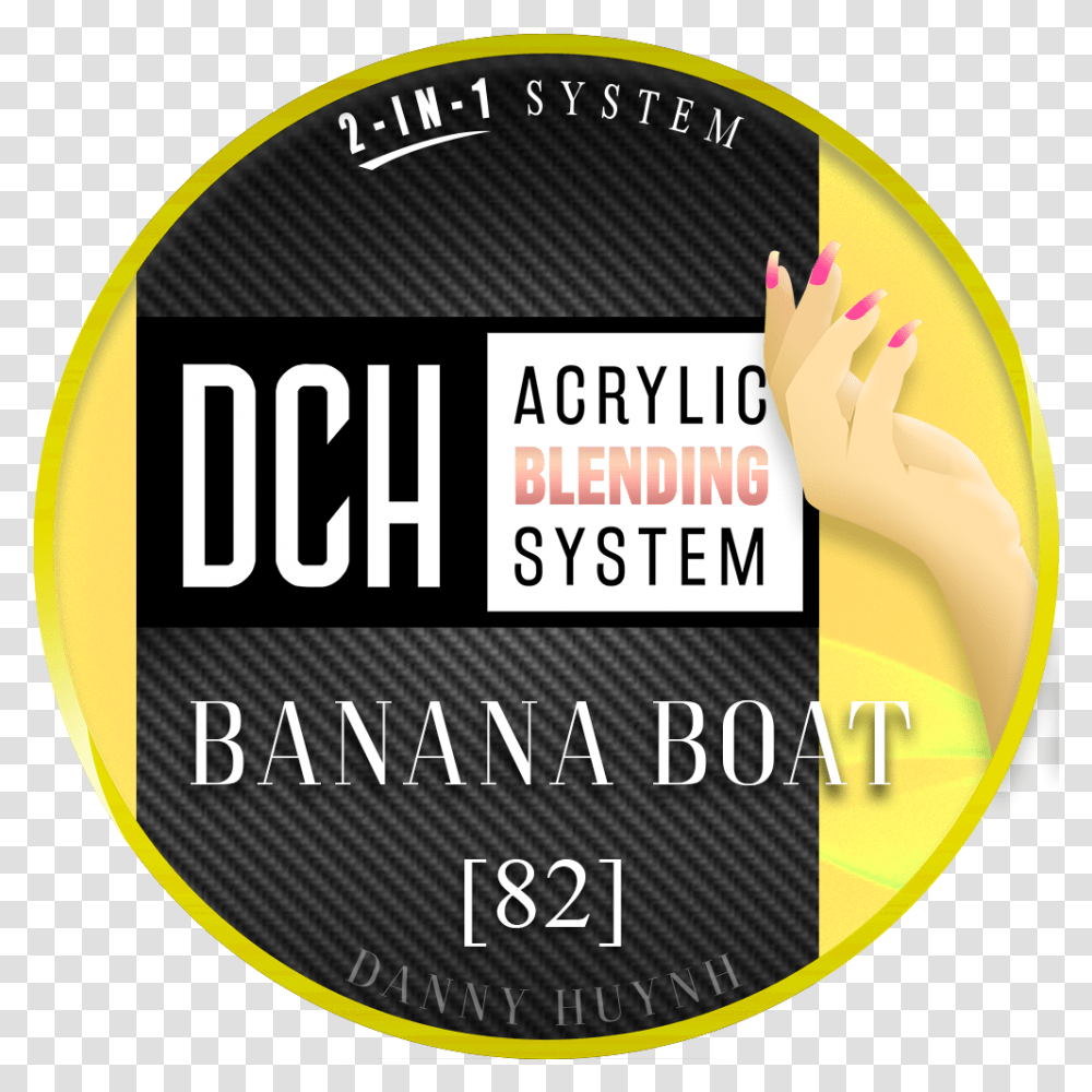 Banana Boat Dch Acrylic Blending System Circle, Label, Text, Logo, Symbol Transparent Png