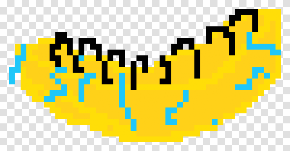 Banana Boat Download Cute Pixel Art Eyes, Pac Man, Plant Transparent Png