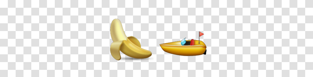 Banana Boat Emoji Meanings Emoji Stories, Plant, Fruit, Food, Outdoors Transparent Png