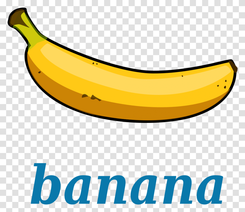 Banana Cartoon, Fruit, Plant, Food Transparent Png