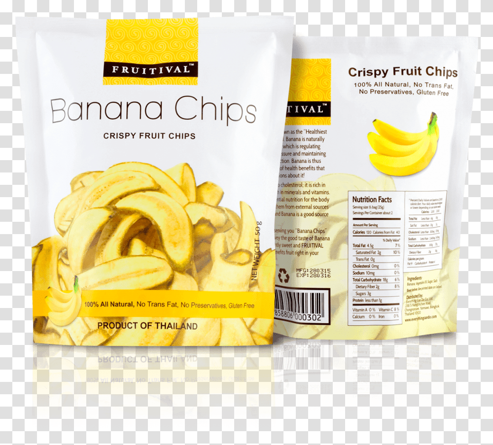 Banana Chips Nutrition Facts, Plant, Food, Fruit Transparent Png
