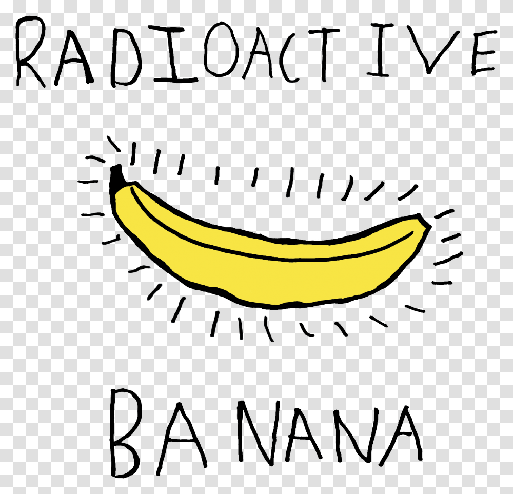 Banana Clipart Eye Radioactive Banana, Plant, Fruit, Food Transparent Png