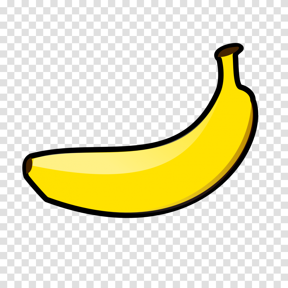 Banana Clipart Yellow Banana, Fruit, Plant, Food Transparent Png