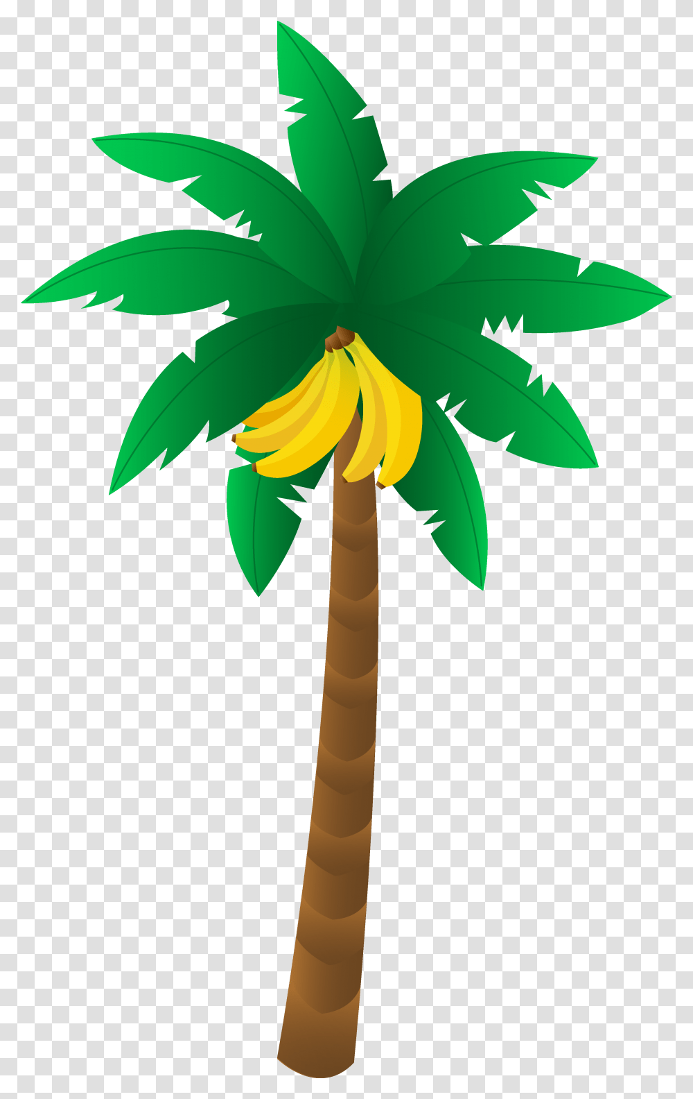 Banana Coconut Cliparts, Plant, Palm Tree, Arecaceae, Leaf Transparent Png