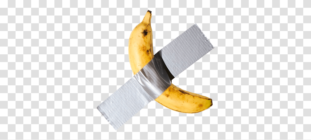Banana Duct Tape Art, Plant, Fruit, Food, Blade Transparent Png