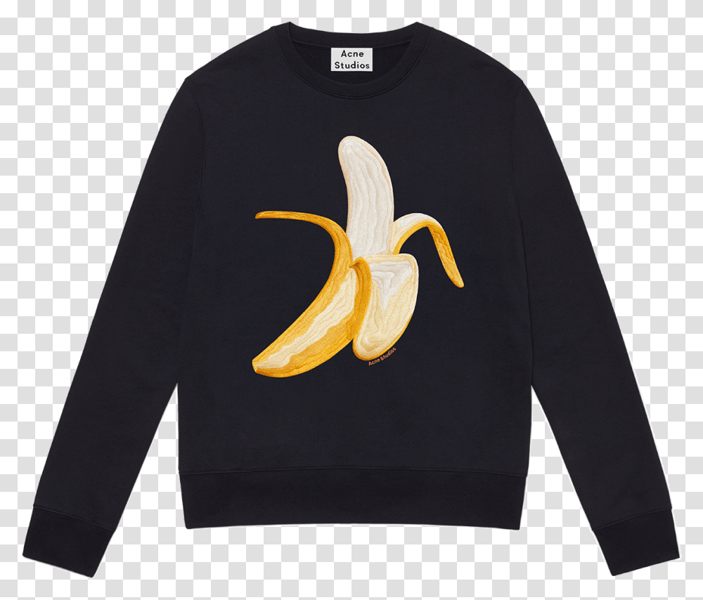 Banana Emoji Acne Studio Banana T Shirt, Plant, Fruit, Food Transparent Png
