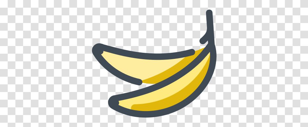 Banana Icon Aesthetic Banana Icon, Plant, Fruit, Food Transparent Png