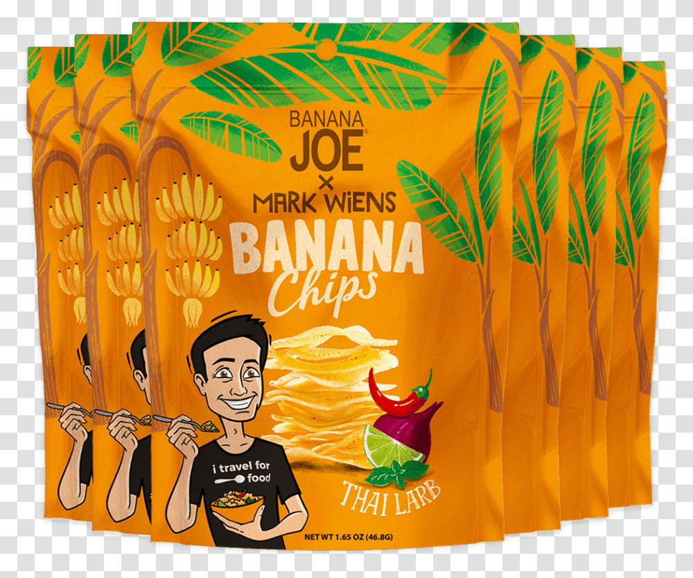 Banana Joe Mark Wiens, Advertisement, Poster, Person, Food Transparent Png