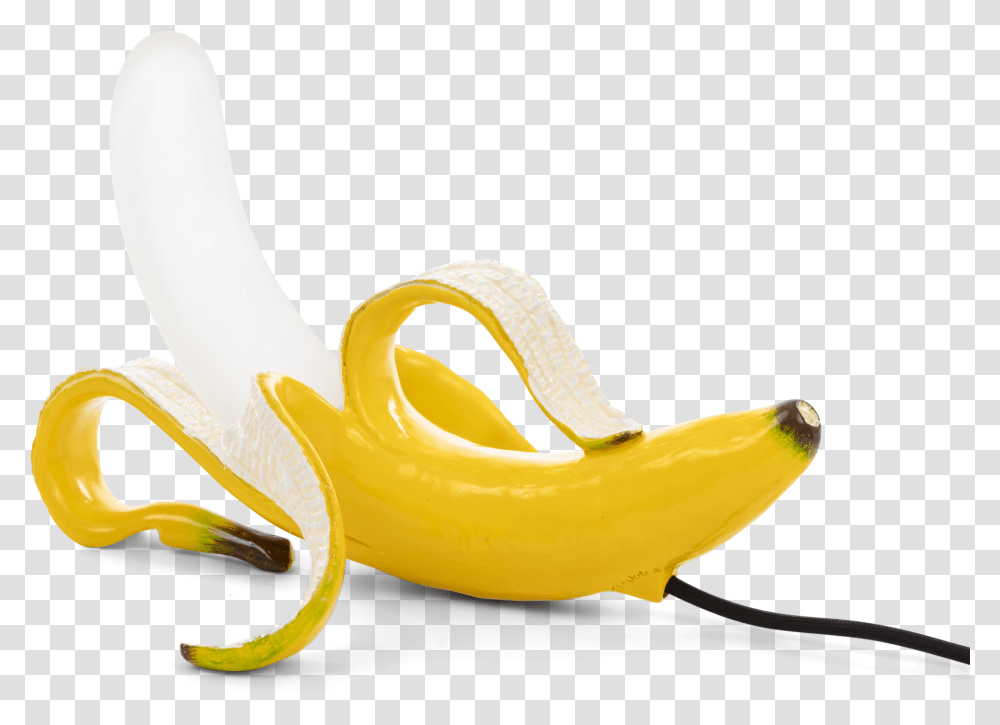 Banana Lamp Yellow Huey Seletti It Banana Lamp Yellow, Fruit, Plant, Food, Peel Transparent Png