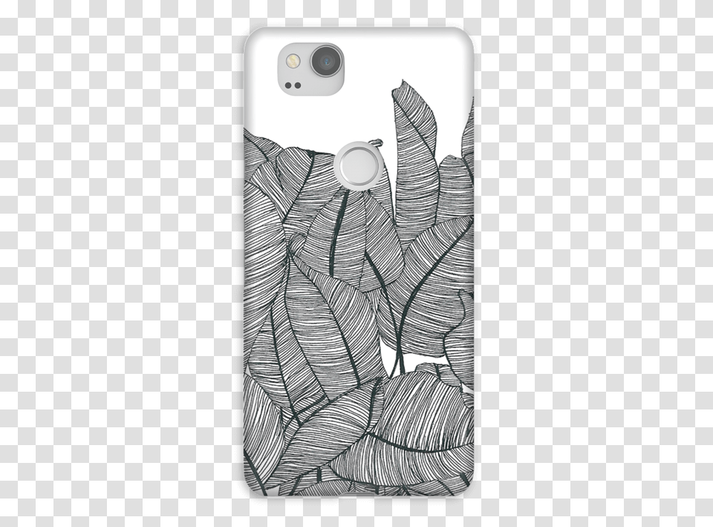 Banana Leaves Case Pixel Iphone, Drawing, Plant, Doodle Transparent Png
