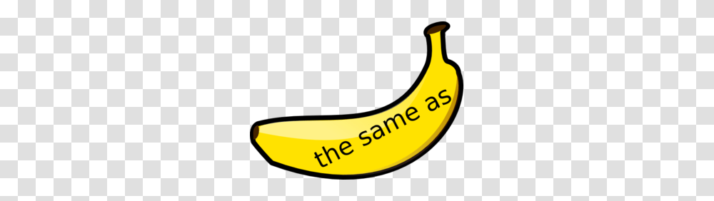 Banana Maths Vocabulary The Same As Clip Art, Fruit, Plant, Food Transparent Png