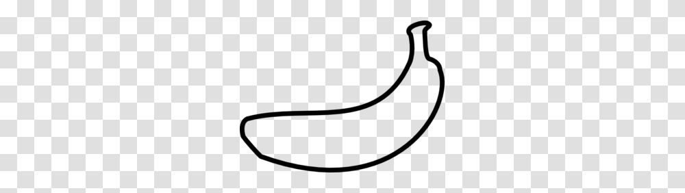 Banana Outline Clip Art, Gray, World Of Warcraft Transparent Png