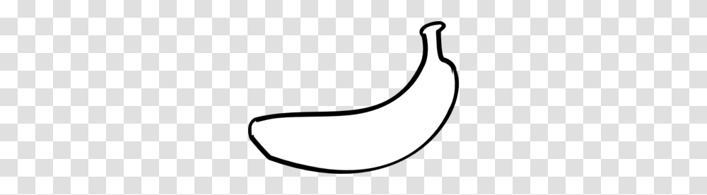 Banana Outline Clip Art, Plant, Fruit, Food Transparent Png