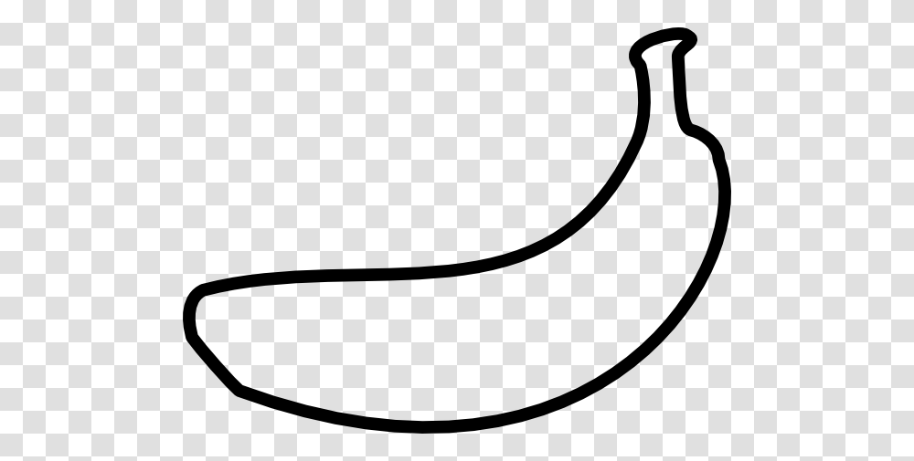 Banana Outline Clip Arts Download, Plant, Fruit, Food Transparent Png