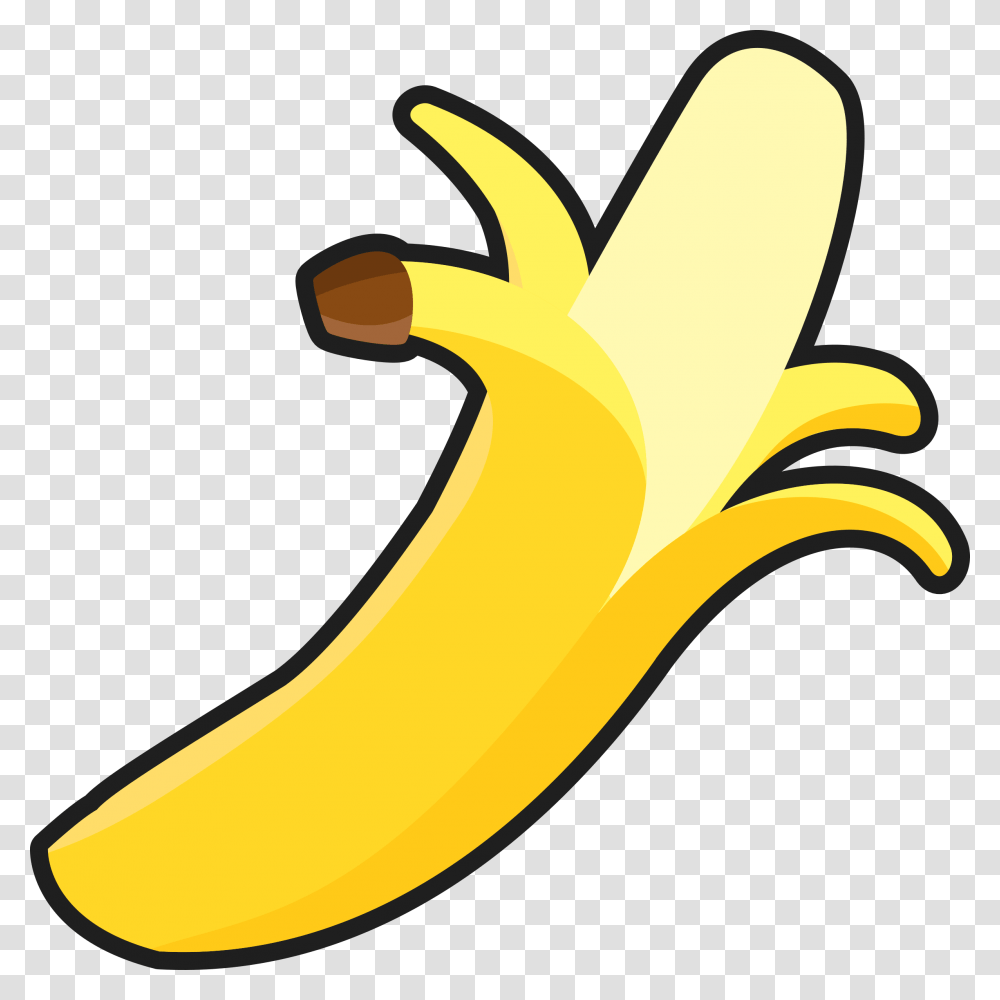 Banana Outline Cliparts, Fruit, Plant, Food, Peel Transparent Png