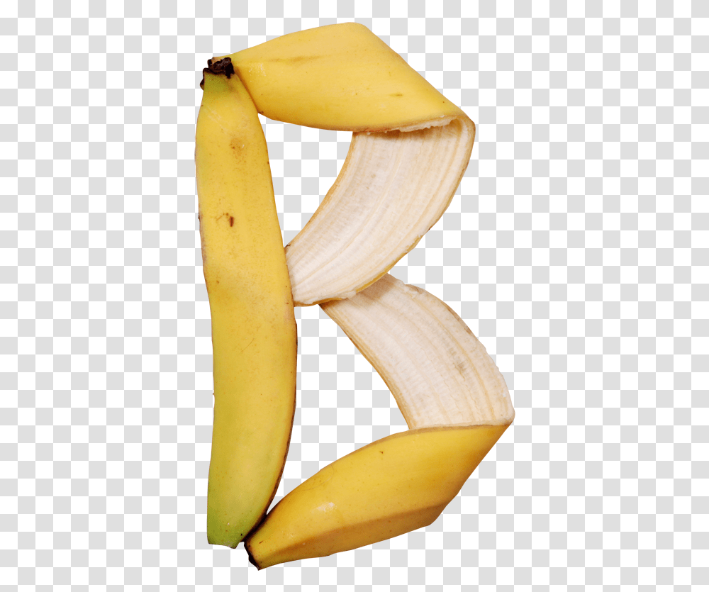Banana Peel Letter B, Fruit, Plant, Food Transparent Png