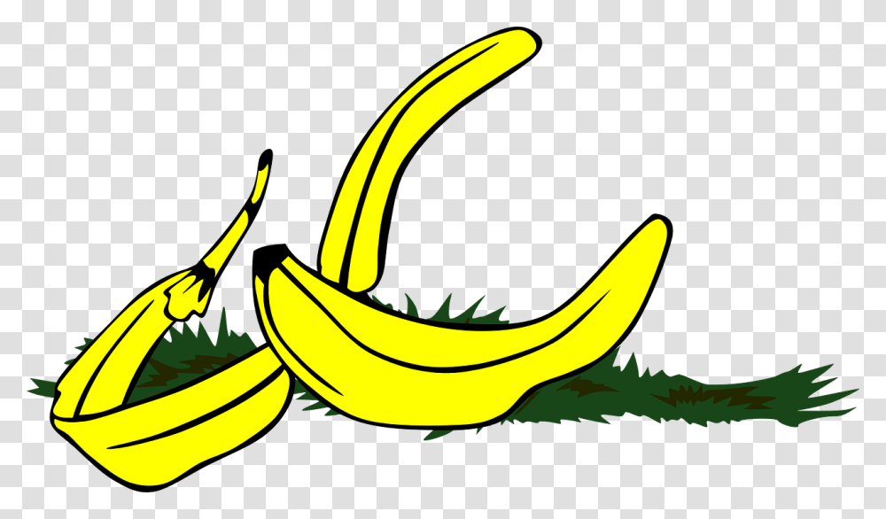 Banana Peel Slippery, Fruit, Plant, Food Transparent Png