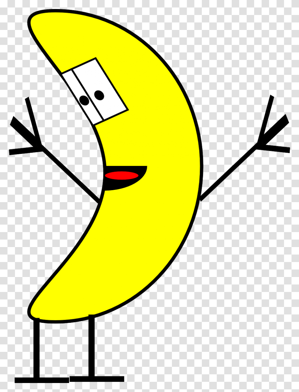 Banana Person Clip Art, Number, Label Transparent Png