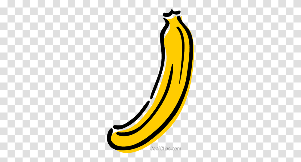 Banana Royalty Free Vector Clip Art Illustration, Plant, Fruit, Food Transparent Png