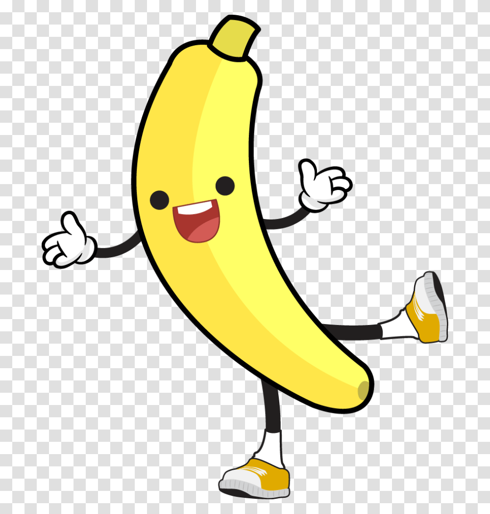 Banana Split Clipart Person Cartoon, Plant, Fruit, Food Transparent Png